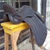 WILD RACE Dressage Leather Monoflap Changeable Gullets Saddle (17") view 3