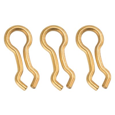 Dr.Fish 200 Pack Brass Sinker Eyes for Lead Weight Mold, US Size Sinker Eyelet for Homemade Fishing Weight Mold Tackle Accessories Size 3