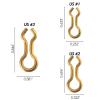 Dr.Fish 200 Pack Brass Sinker Eyes for Lead Weight Mold, US Size Sinker Eyelet for Homemade Fishing Weight Mold Tackle Accessories Size 3 view 2