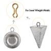 Dr.Fish 200 Pack Brass Sinker Eyes for Lead Weight Mold, US Size Sinker Eyelet for Homemade Fishing Weight Mold Tackle Accessories Size 3 view 3