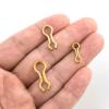 Dr.Fish 200 Pack Brass Sinker Eyes for Lead Weight Mold, US Size Sinker Eyelet for Homemade Fishing Weight Mold Tackle Accessories Size 3 view 4