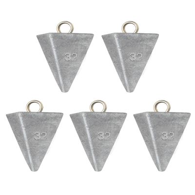 BLUEWING 6lb Box Pyramid Sinkers Lead Fishing Weights for Saltwater, 32oz, 3 Pack