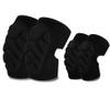 ADLIKES Knee and Elbow Pads Protective Gear Set (4pc) for Cycling Running Volleyball Crashproof Antislip for Kids Youth Adults Black S view 1