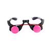 JIAHG Halloween Costume Accessory Lighted Up Glowing Red Eye Glasses for Horror Dark Grim Reaper Glow Glasses Cosplay Death Wizard Devil Dressed up Rave Party Favor Eyewears view 3