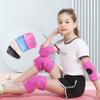 ADLIKES Knee and Elbow Pads Protective Gear Set (4pc) for Cycling Running Volleyball Crashproof Antislip for Kids Youth Fuchsia S view 2