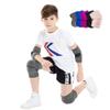 ADLIKES Knee and Elbow Pads Protective Gear Set (4pc) for Cycling Running Volleyball Crashproof Antislip for Kids Youth Gray M view 1
