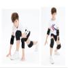 ADLIKES Knee and Elbow Pads Protective Gear Set (4pc) for Cycling Running Volleyball Crashproof Antislip for Kids Youth Black S view 2