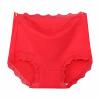 3 Pcs 100kg Women's High Waist Briefs Lace Lingerie Sexy Panties Plus Size Underwear Loose No Trace Summer Shorts Breathable (Color : 1, Size : Large) view 1
