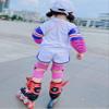ADLIKES Knee and Elbow Pads Protective Gear Set (4pc) for Cycling Running Volleyball Crashproof Antislip for Kids Youth Adults Fuchsia M view 2