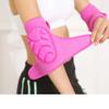 ADLIKES Knee and Elbow Pads Protective Gear Set (4pc) for Cycling Running Volleyball Crashproof Antislip for Kids Youth Adults Fuchsia M view 4