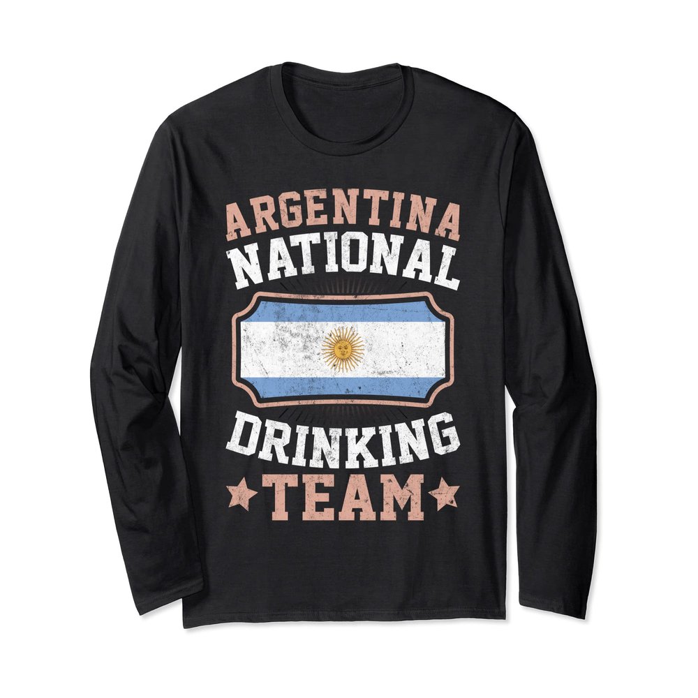 Argentina Flag Proud Argentines Men & Women Long Sleeve T-Shirt
