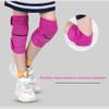 ADLIKES Knee and Elbow Pads Protective Gear Set (4pc) for Cycling Running Volleyball Crashproof Antislip for Kids Youth Fuchsia M view 4