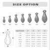 BLUEWING Bank Sinker 3LB Box Fishing Weights Saltwater Bullet Lead, 10oz - 5pack view 4