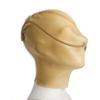 Latex Hood Mask Men's Rubber Full Face Perforated Eye breathing tubes Zipped Latex Mask (M, Red) view 1