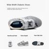 FZYUAN Diabetic Sneakers for Women, Extra Wide Width Orthopedic Slip-On Shoes Diabetic Shoes, Adjustable Closure Walking Sneakers with Arch Support Cushioning for Swollen Feet,Gray,7.5 view 2