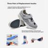 FZYUAN Diabetic Sneakers for Women, Extra Wide Width Orthopedic Slip-On Shoes Diabetic Shoes, Adjustable Closure Walking Sneakers with Arch Support Cushioning for Swollen Feet,Gray,7.5 view 4