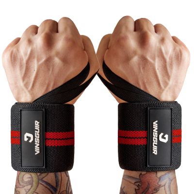VINSGUIR Wrist Wraps for Weightlifting, [USPA Approved] 21'' Lifting Straps for Wrist Support with Heavy Duty Thumb Loop, Gym Wrist Brace for Working out, Crossfit, Powerlifting, for Men&Women