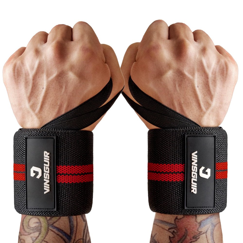 VINSGUIR Wrist Wraps for Weightlifting, [USPA Approved] 21'' Lifting Straps for Wrist Support with Heavy Duty Thumb Loop, Gym Wrist Brace for Working out, Crossfit, Powerlifting, for Men&Women
