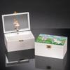 Fox Valley Traders Custom Childrens Musical Jewelry Box with Ballerina Inside Princess Castle Design Measures 6 x 4 x 3 view 2
