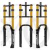 Fat Bike Fork 20*4.0'' Tire Electric Snow Bike Air Suspension Fork 110mm Travel Rebound Adjustable Double Shoulder Bicycle Front Fork 1-1/8" Straight Disc Brake QR Axle 9*135mm ( Color : 20'' Gold ) view 1
