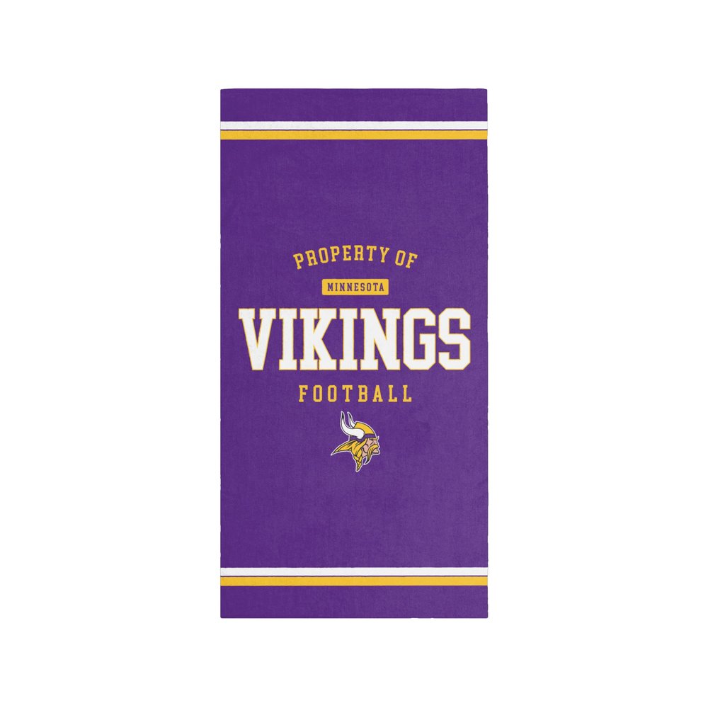 FOCO Minnesota Vikings NFL Property of Beach Towel