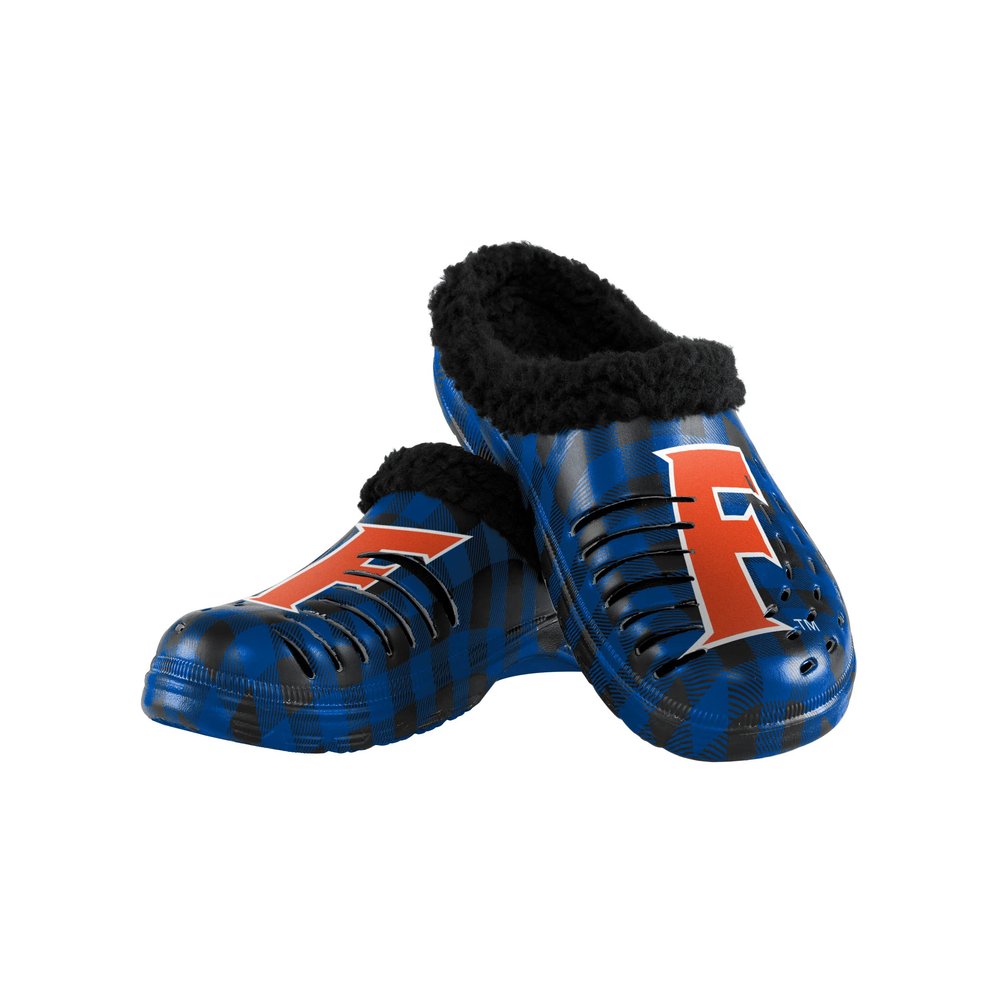 FOCO Florida Gators NCAA Mens Sherpa Lined Buffalo Check Clog - M
