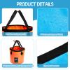 Tessco 6 Pcs 20L Collapsible Bucket with Handle 5 Gallon Folding Water Container Lightweight Foldable Bucket Portable for Outdoor Camping Hiking Traveling Kitchen, 5 Colors view 4