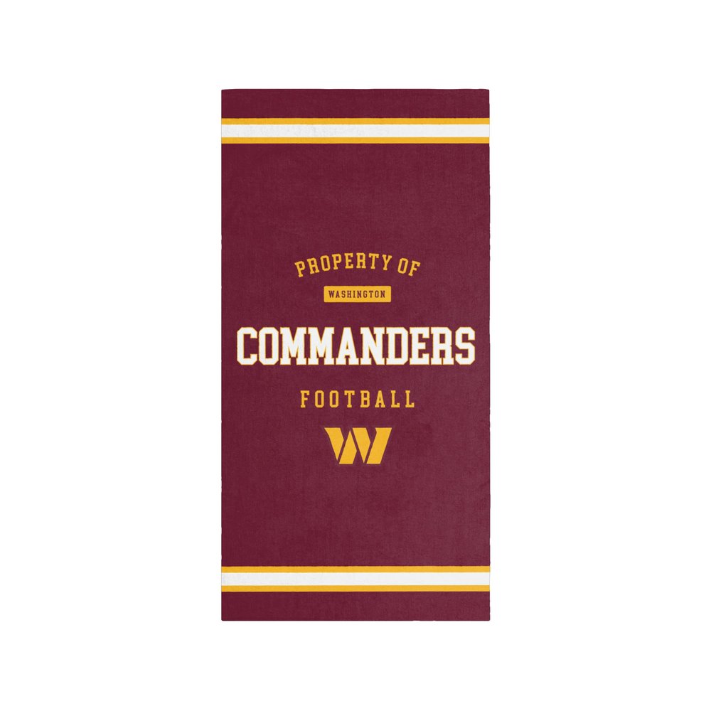 FOCO Washington Commanders NFL Property of Beach Towel