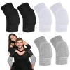 Tarpop 3 Pairs Volleyball Elbow Pads Arm Brace Pads Elbow Protector with Breathable Anti-Collision Sponge Compression Arm Support for Women Men Basketball Tennis Football Skating(Black, White, Gray) view 1