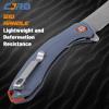 CJRB Folding Knife Gobi (J1906) AR-RPM9 Powder Steel G10 Handle EDC Knife Pocket Knife Blue view 3