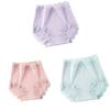 3 Pcs 100kg Women's High Waist Briefs Lace Lingerie Sexy Panties Plus Size Underwear Loose No Trace Summer Shorts Breathable (Color : 02, Size : XX-Large) view 1