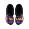 FOCO LSU Tigers NCAA Mens Sherpa Lined Buffalo Check Clog - M view 4