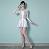 XCKNY Satin Glossy Dress Oily Long Sleeved Umbrella Skirt Sports Party Multifunctional Tight Fitting Skirt view 4