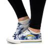 FOCO Los Angeles Chargers NFL Womens Low Top Tie Dye Canvas Shoe - 6 view 2