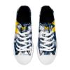 FOCO Michigan Wolverines NCAA Womens Low Top Tie Dye Canvas Shoe - 8 view 4