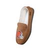 FOCO Cleveland Browns NFL Mens Beige Moccasin Slippers - M view 3