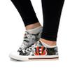 FOCO Cincinnati Bengals NFL Womens Low Top Tie Dye Canvas Shoe - 9 view 2