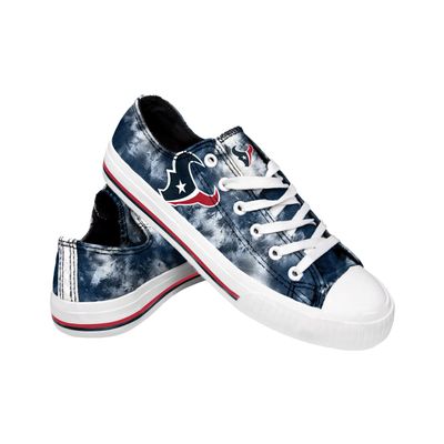 FOCO Houston Texans NFL Womens Low Top Tie Dye Canvas Shoe - 9