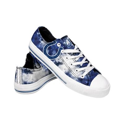 FOCO Indianapolis Colts NFL Womens Low Top Tie Dye Canvas Shoe - 6