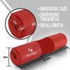 Barbell Pad Squat Pad for Lunges and Squats - Hip Thrust Pad for Standard and Olympic Bars - Provides Cushion to Neck and Shoulders While Training (RED) view 3