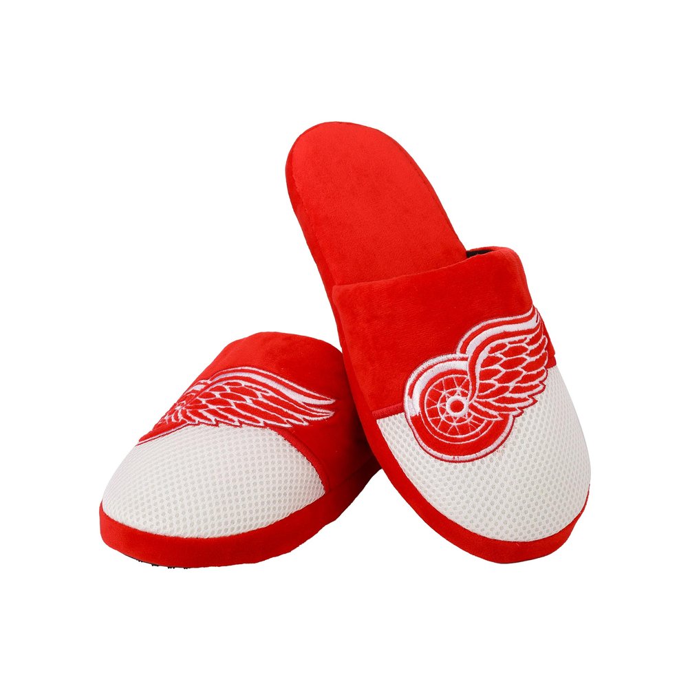 FOCO Detroit Red Wings NHL Mens Team Logo Staycation Slipper - XL