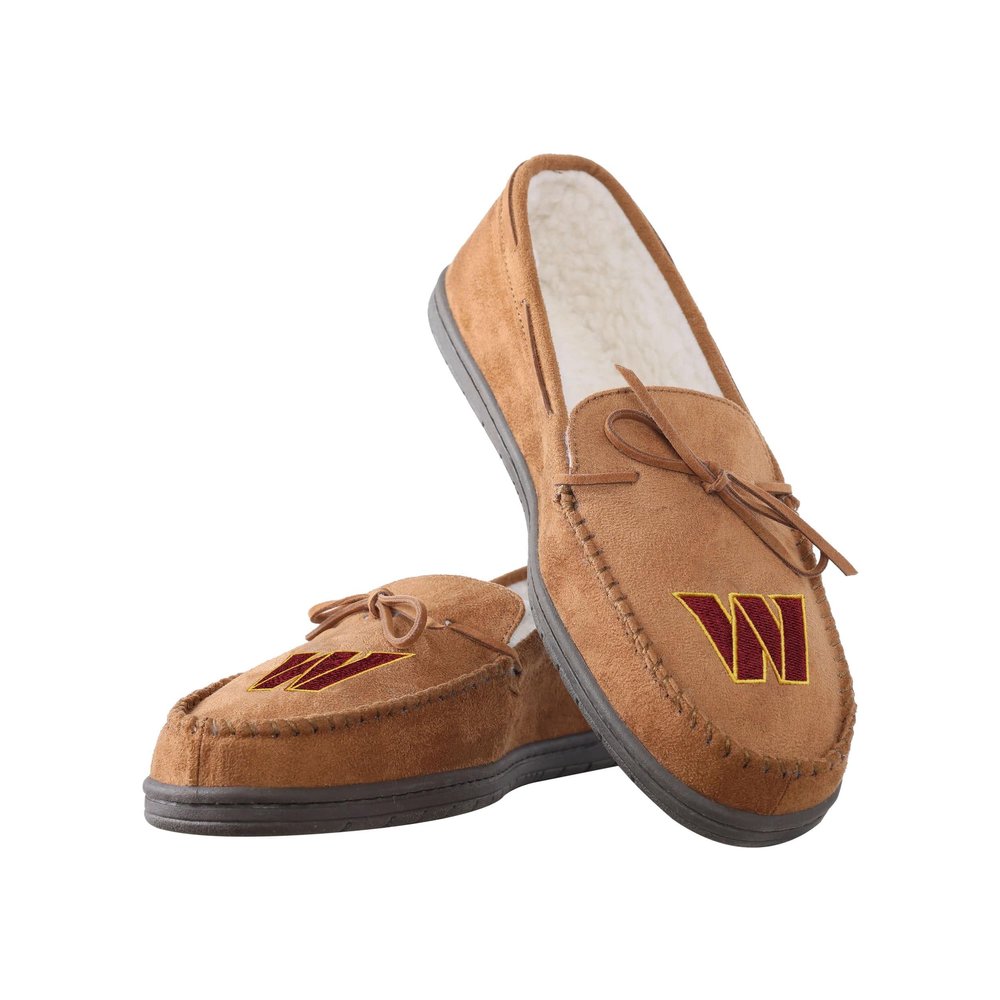 FOCO Washington Commanders NFL Mens Moccasin Slippers - XL