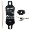 Moonshine Manufacturing Longboard Skateboard, Freestyle Cruiser, Waterproof and Wood Construction, Cruise Skateboard and Longboard Decks, Lightweight Build (Bootlegger Complete Deck + Wheels) view 1