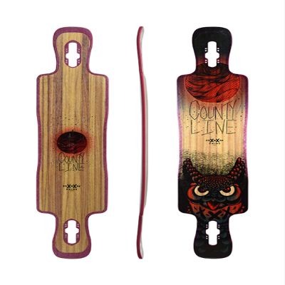 Moonshine Manufacturing Longboard Skateboard, Freestyle Cruiser, Waterproof and Wood Construction, Cruise Skateboard and Longboard Decks, Lightweight Build (County Line Soft Deck Only)