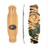 Moonshine Manufacturing Longboard Skateboard, Freestyle Cruiser, Waterproof & Wood Construction, Cruise Skateboard and Longboard Decks, Lightweight Build (Miniclipse Soft Flex Complete Deck + Wheels) view 2