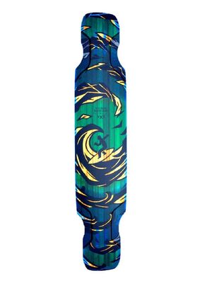 Hoedown Complete - Longboard Skateboard, Waterproof, Durable, Lightweight, by Moonshine Manufacturing (Soft Flex Complete with Trucks & Wheels)