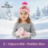 Disney Girls Princess Toddler Winter and Mittens Set for Ages 2-4, Pink with Fleece view 4