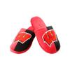 Wisconsin Badgers NCAA Mens Team Logo Staycation Slippers - S view 1