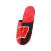 Wisconsin Badgers NCAA Mens Team Logo Staycation Slippers - S view 3