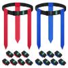Hilhook Flag Football Belts, 14 Player Flag Football Set with 42 Flags for Kids Youth and Adults Training Equipment view 1